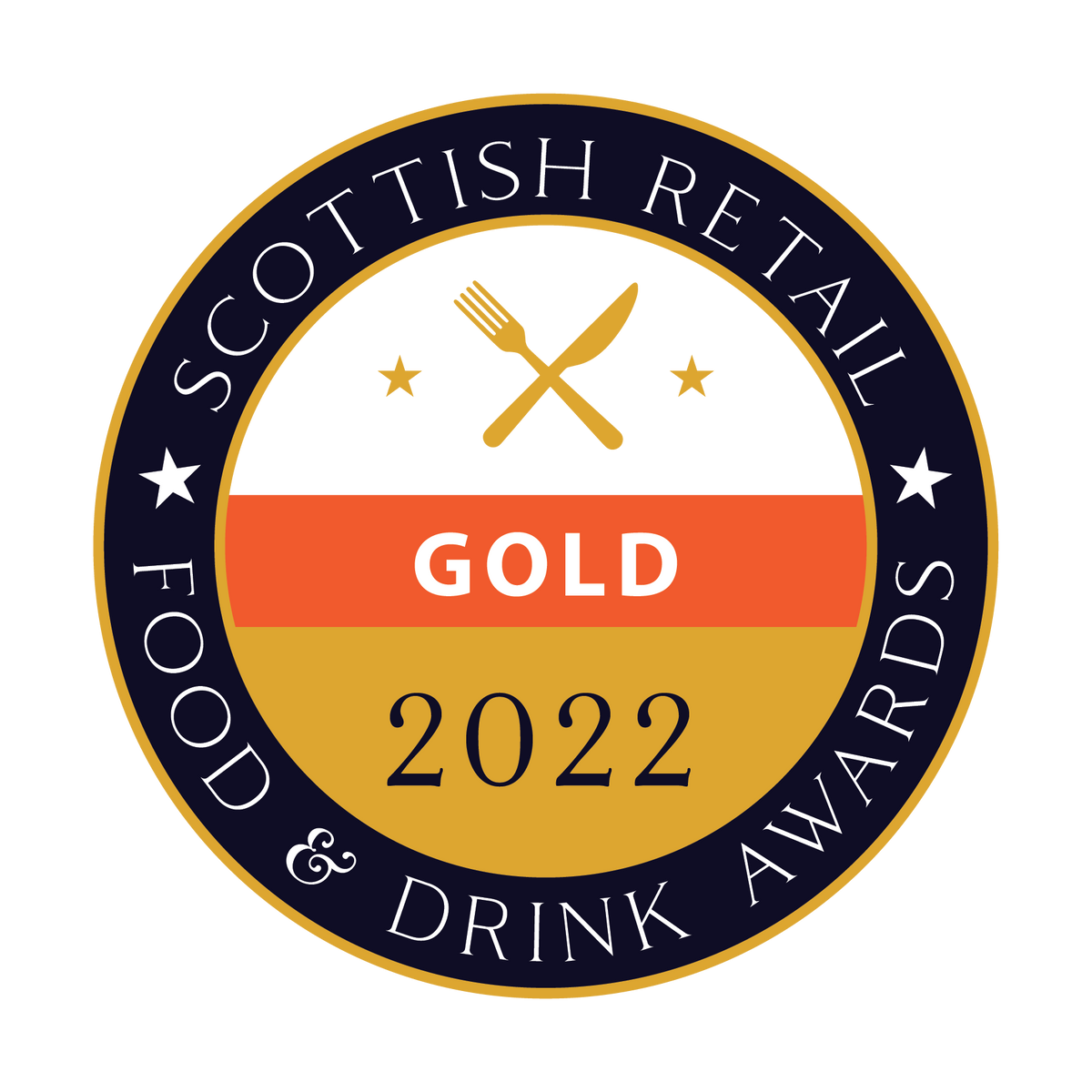 Scottish Retail Food & Drink Awards Gold Award